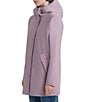Hunter Acacia Rubberized Hooded 2-Way Zip Front Waterproof Rain Jacket, Color:Dusty Lilac - Image 3