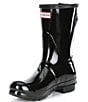 Color:Black - Image 4 - Back Adjustable Short Gloss Rain Boots