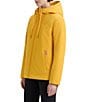 Hunter Blake Canvas Hooded Neck Short Zip Front Rain Jacket, Color:Yellow - Image 3