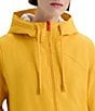 Hunter Blake Canvas Hooded Neck Short Zip Front Rain Jacket, Color:Yellow - Image 4