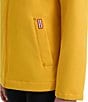 Hunter Blake Canvas Hooded Neck Short Zip Front Rain Jacket, Color:Yellow - Image 6