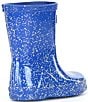 Color:Cruise Blue - Image 2 - Girls' First Classic Giant Glitter Rain Boots (Infant)
