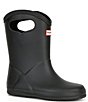 Color:Black - Image 1 - Kids' First Classic Pull-On Waterproof Rain Boots (Toddler)
