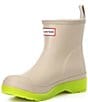 Color:Skimming Stone/Acid Green - Image 4 - Play Short Translucent Outsole Rain Boots