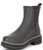 Color:Chocolate - Image 4 - Refined Stitch Detail Waterproof Block Heel Chelsea Platform Boots