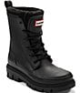 Hunter Women's Diana Shearling Combat Winter Rain Boots - Image 1