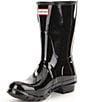 Color:Black - Image 4 - Women's Original Short Gloss Buckle Strap Rain Boots
