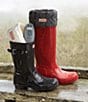 Color:Black - Image 6 - Women's Original Short Gloss Buckle Strap Rain Boots
