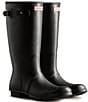 Color:Black - Image 2 - Women's Original Tall Matte Buckle Strap Rain Boots