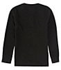 Color:Black - Image 2 - Big Boys 8-20 Long Sleeve Thermal Henley Pullover Shirt