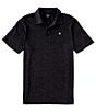 Color:Black - Image 1 - Ace Vista Short Sleeve Polo Shirt