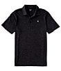 Hurley Ace Vista Short Sleeve Polo Shirt, Color:Black - Image 1