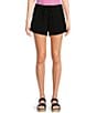 Color:Black - Image 1 - Becky High Rise Beach Shorts
