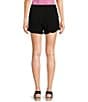 Color:Black - Image 2 - Becky High Rise Beach Shorts