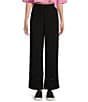 Color:Black - Image 1 - Becky High Rise Paperbag Waist Beach Pants