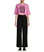Color:Black - Image 3 - Becky High Rise Paperbag Waist Beach Pants