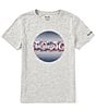 Color:Grey - Image 1 - Big Boys 8-20 Short Sleeve Americana Circle T-Shirt