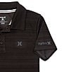 Color:Black Heather - Image 2 - Big Boys 8-20 Short-Sleeve H2O-Dri Belmont Polo Shirt