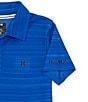 Color:Hyper Royal Heather - Image 2 - Big Boys 8-20 Short-Sleeve H2O-Dri Belmont Polo Shirt