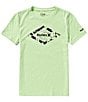 Color:Faded Green - Image 1 - Big Boys 8-20 Short-Sleeve Floral-Diamond T-Shirt