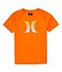 Color:Total Orange - Image 1 - Big Boys 8-20 Short Sleeve UPF T-Shirt