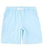 Color:Blue Ice - Image 1 - Big Boys 8-20 Stretch Twill Hybrid Pull-On Shorts