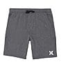 Color:Grey - Image 1 - Big Boys 8-20 Stretch Twill Hybrid Pull-On Shorts