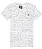 Color:Black/White - Image 1 - Big Boys 8-20 Short Sleeve V-Neck Cloud Slub Staple T-Shirt