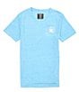 Color:Tropical Twist - Image 1 - Big Boys 8-20 Short Sleeve V-Neck Cloud Slub Staple T-Shirt