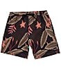 Color:Black Multi - Image 1 - Cannonball Dark Tropical 17#double; Outseam Volley Shorts