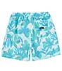 Color:Tropical Mist - Image 2 - Cannonball Tropical Print 17#double; Outseam Volley Shorts
