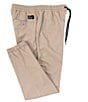 Color:Khaki - Image 1 - Drawcord Waist Outsider Icon Straight-Fit Jogger Pants