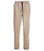Color:Khaki - Image 2 - Drawcord Waist Outsider Icon Straight-Fit Jogger Pants
