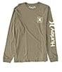 Color:Olive - Image 1 - Everyday Washed One And Only Long-Sleeve T-Shirt