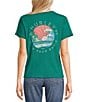 Color:Green - Image 1 - Find Your Oasis Graphic T-Shirt