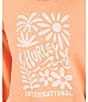 Hurley Flourish Long Sleeve Boxy French Terry Sweatshirt - Image 5