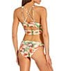 Hurley Gingko Cloud Floral Max Longline Bralette Swim Top & Moderate Coverage Swim Bottom - Image 2