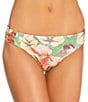 Hurley Gingko Cloud Floral Max Longline Bralette Swim Top & Moderate Coverage Swim Bottom - Image 5