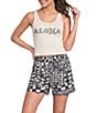 Hurley Hello Sleeveless Cropped Tank Top - Image 1