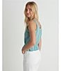 Hurley Hidden Treasures Sleeveless Stripe Dobby Tank Top, Color:Reef Waters - Image 3