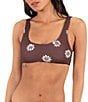 Hurley Katazome Reversible Print Scoop Neck Bralette Swim Top - Image 4