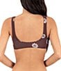 Hurley Katazome Reversible Print Scoop Neck Bralette Swim Top - Image 5
