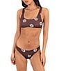 Hurley Katazome Reversible Print Scoop Neck Bralette Swim Top - Image 6