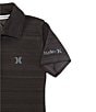 Color:Black - Image 2 - Little Boys 2T-7 Short-Sleeve H2O-Fit Belmont Polo Shirt