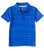 Color:Hyper Royal - Image 1 - Little Boys 2T-7 Short-Sleeve H2O-Fit Belmont Polo Shirt