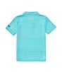 Color:Aurora Blue - Image 2 - Little Boys 2T-7 Short-Sleeve H2O-Fit Belmont Polo Shirt
