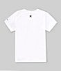 Color:White - Image 2 - Little Boys 2T-7 Short Sleeve Icon American Flag Fill UPF Graphic T-Shirt