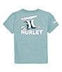 Color:Artillery Green - Image 1 - Little Boys 2T-7 Short Sleeve Surfs Up Mascot Graphic T-Shirt