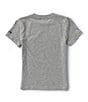Color:Grey - Image 2 - Little Boys 2T-7 Short Sleeve Taco Shark Graphic T-Shirt