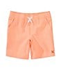 Hurley Little Boys Solid Stretch Twill Hybrid Pull-On Shorts, Color:Sunset - Image 1